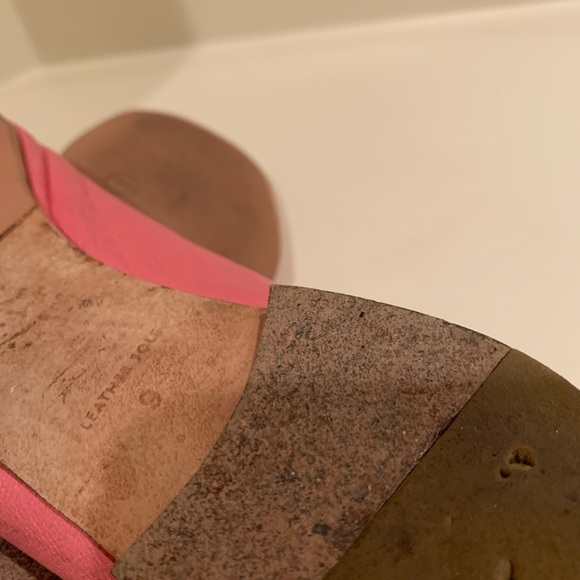 Kate Spade Classic Pink & Orange Flower Flats 9M - Picture 6 of 6